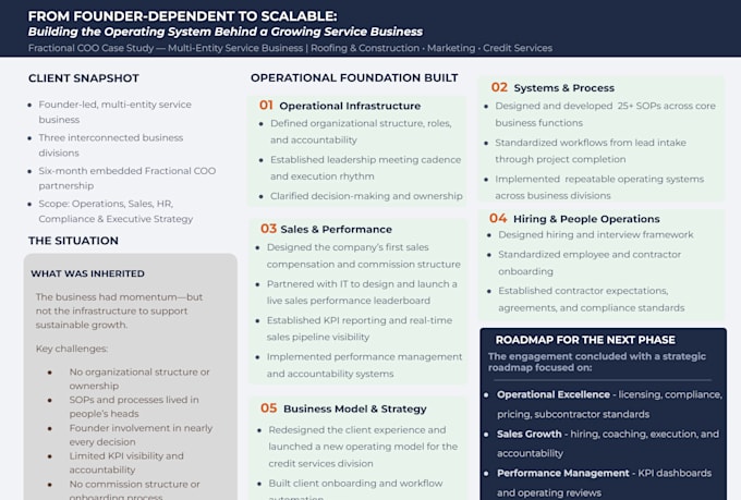 help your business scale as your fractional coo